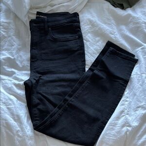Denim Forum The Lola High Rise Black Skinny Jeans